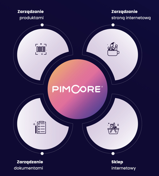 Pimcore struktura i schemat modułów